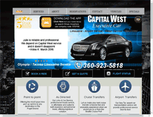 Tablet Screenshot of capitalwestlimo.com